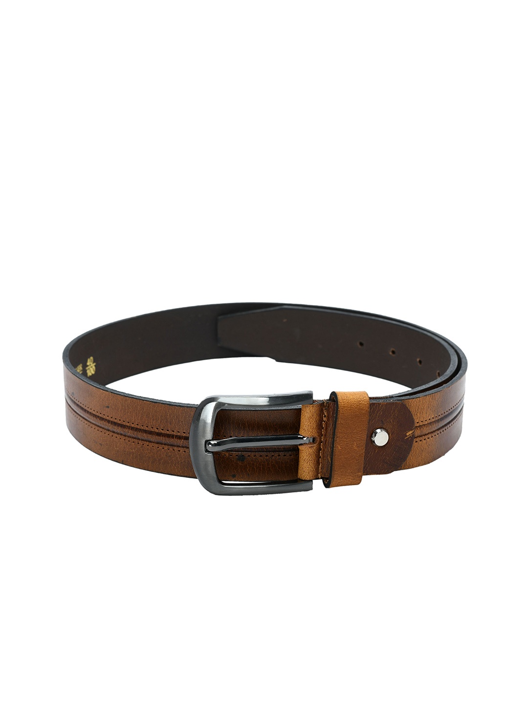 

Kastner Men Tan Brown Textured Leather Belt