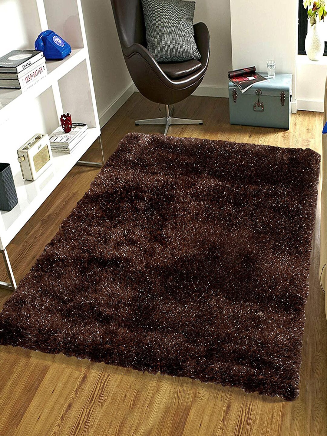 

Saral Home Brown Solid Anti-Skid Carpet