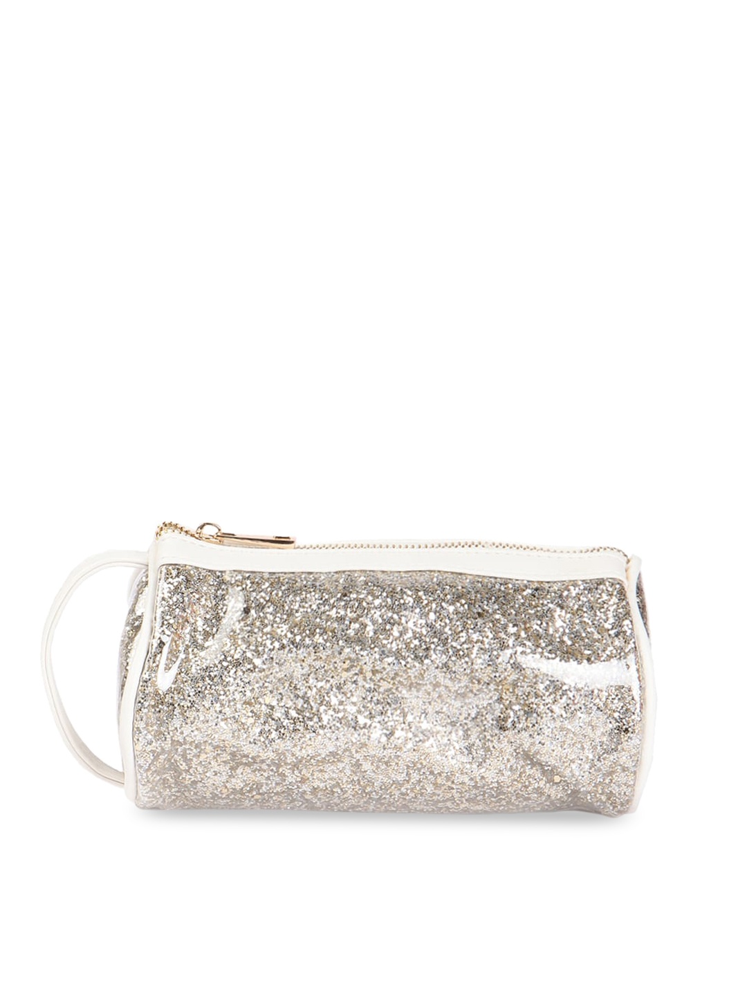 

FOREVER 21 Silver-Toned Embellished Pouch