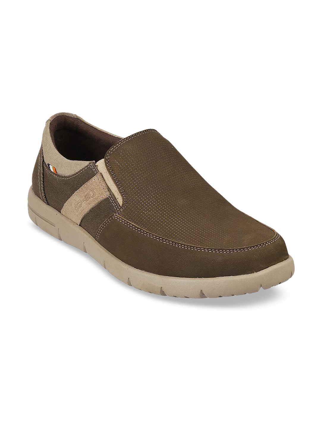 

Metro Men Olive Slip-On Sneakers