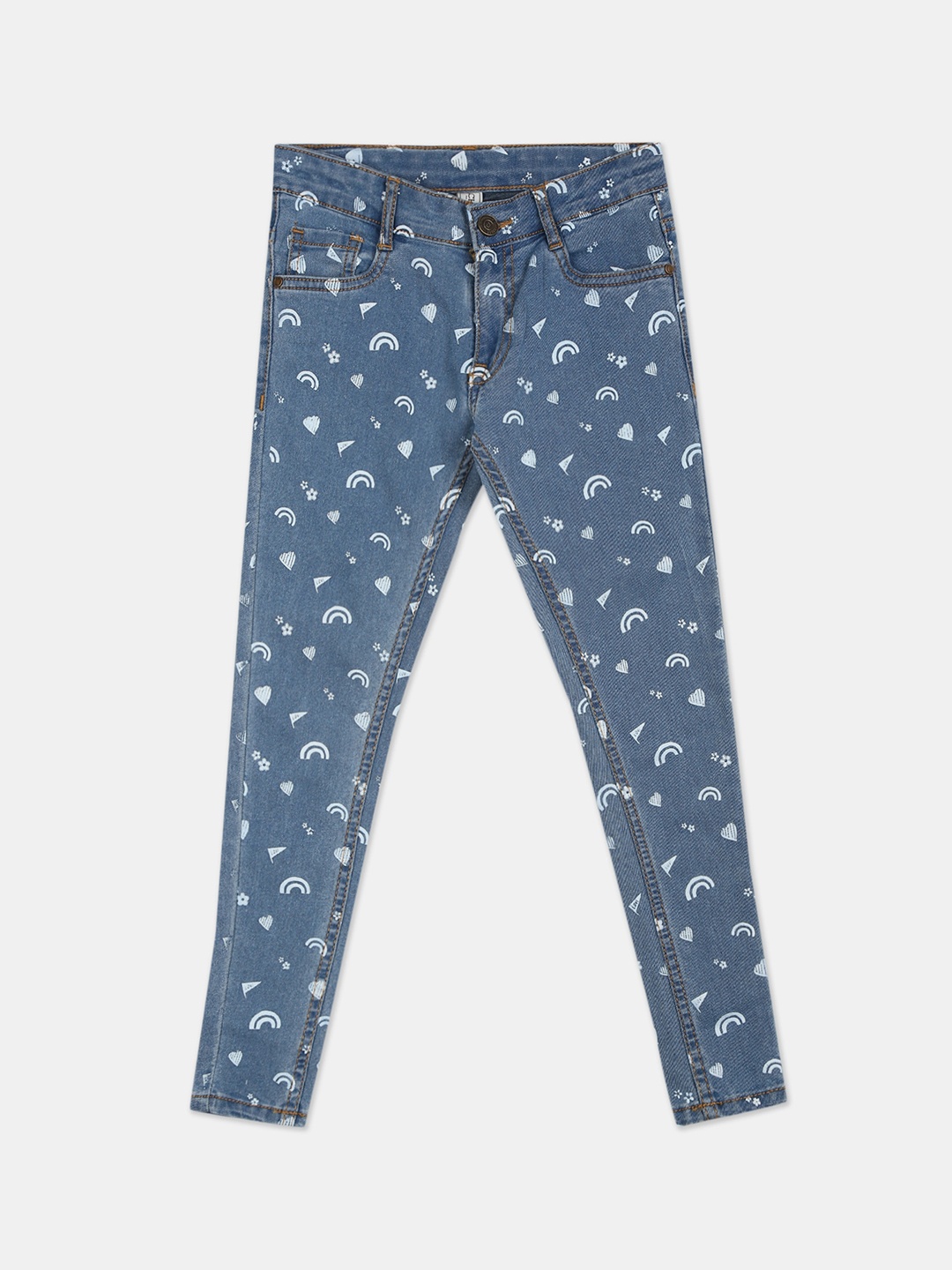 

Cherokee Girls Blue Regular Fit Mid-Rise Clean Look Jeans