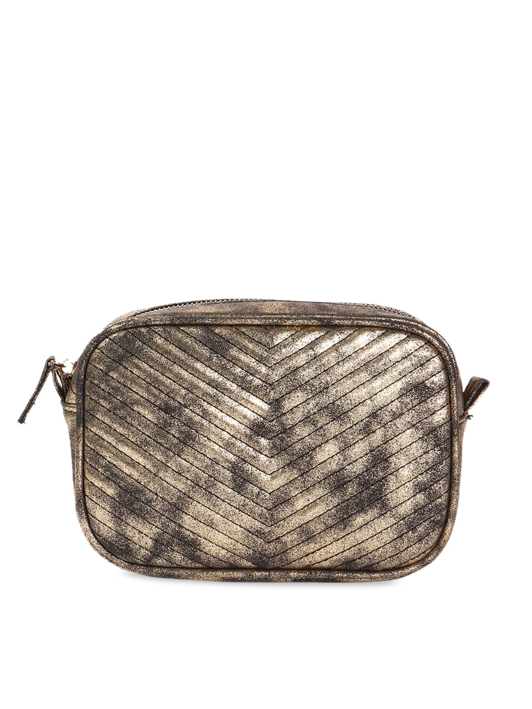 

FOREVER 21 Black Self Design Sling Bag