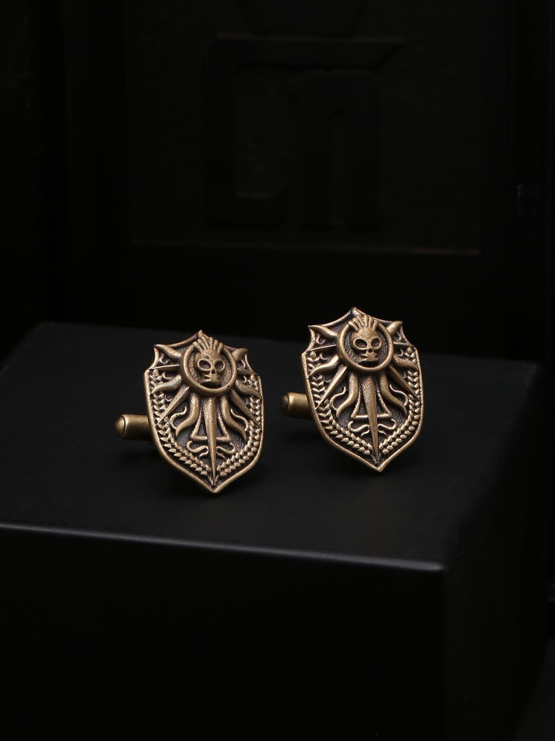 

COSA NOSTRAA Copper-Toned Quirky Cufflinks