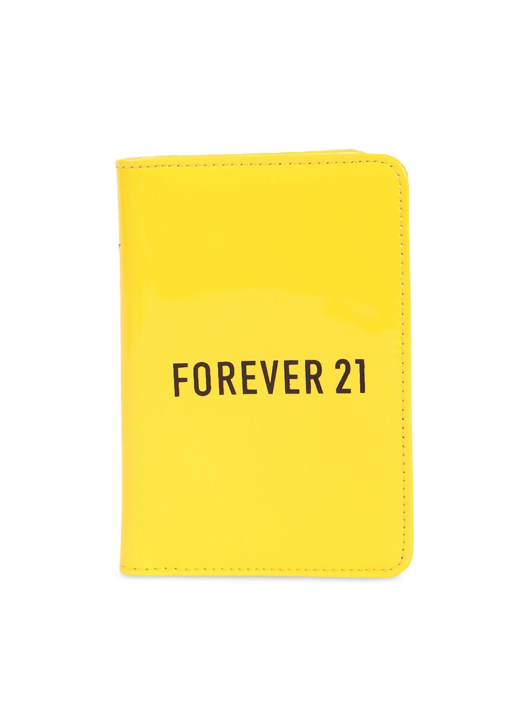 

FOREVER 21 Women Yellow Printed Two Fold Wallet