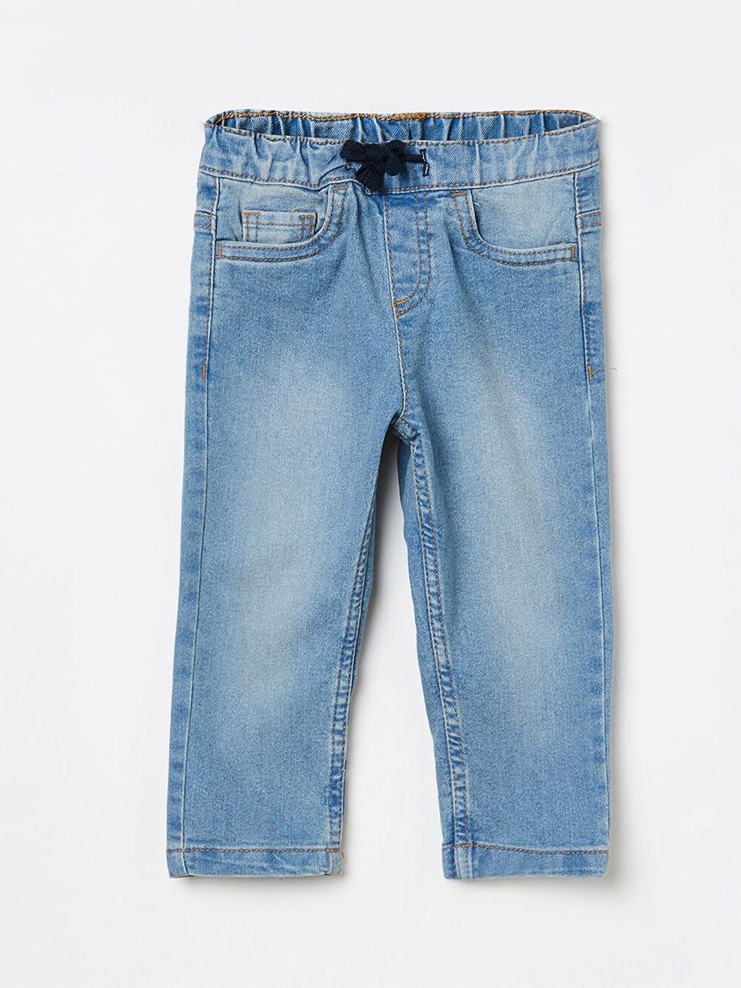 

Juniors by Lifestyle Boys Blue Slim Fit Mid-Rise Clean Look Jeans