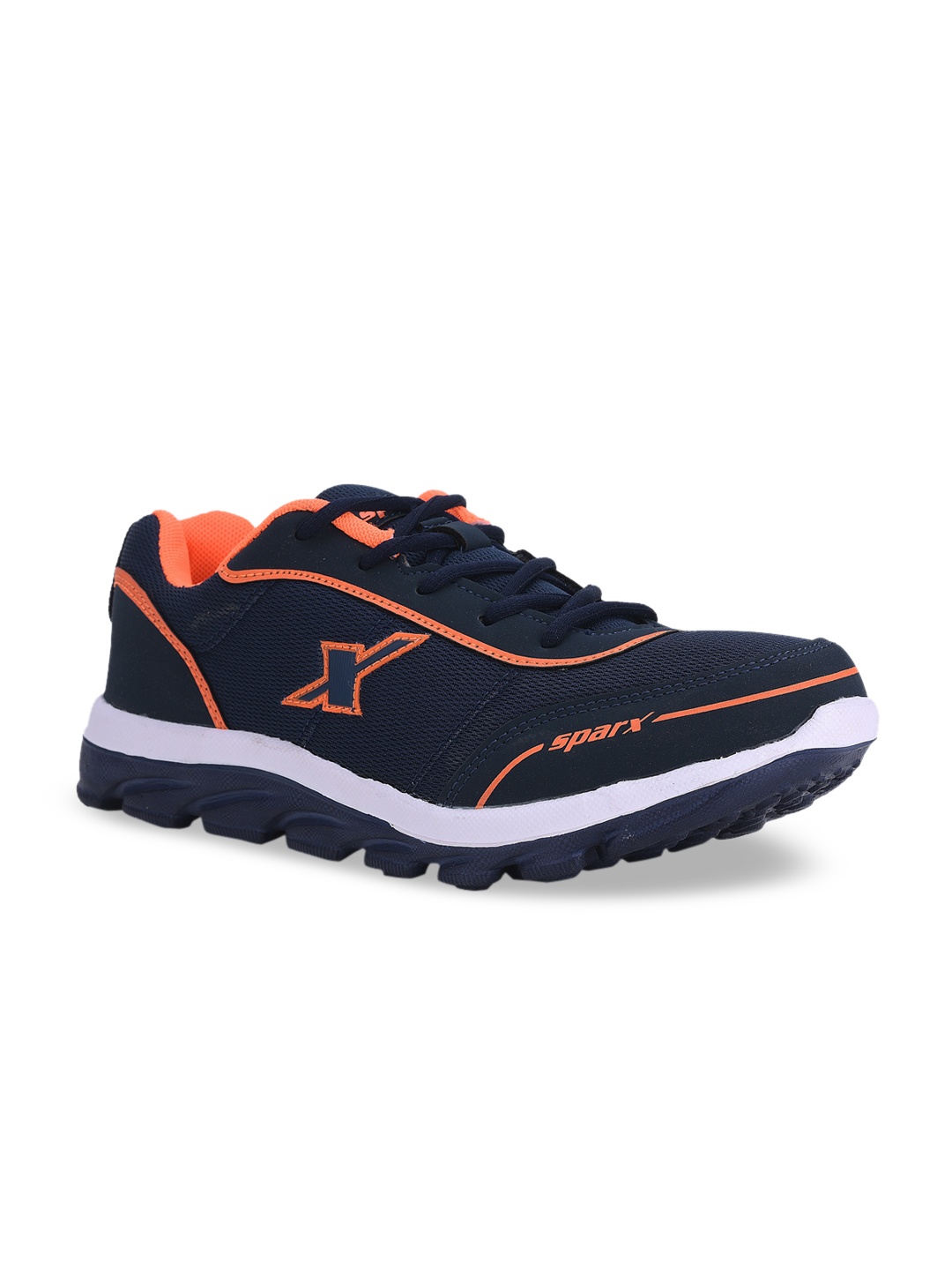 

Sparx Men Navy Blue Solid Mesh Sports Shoes