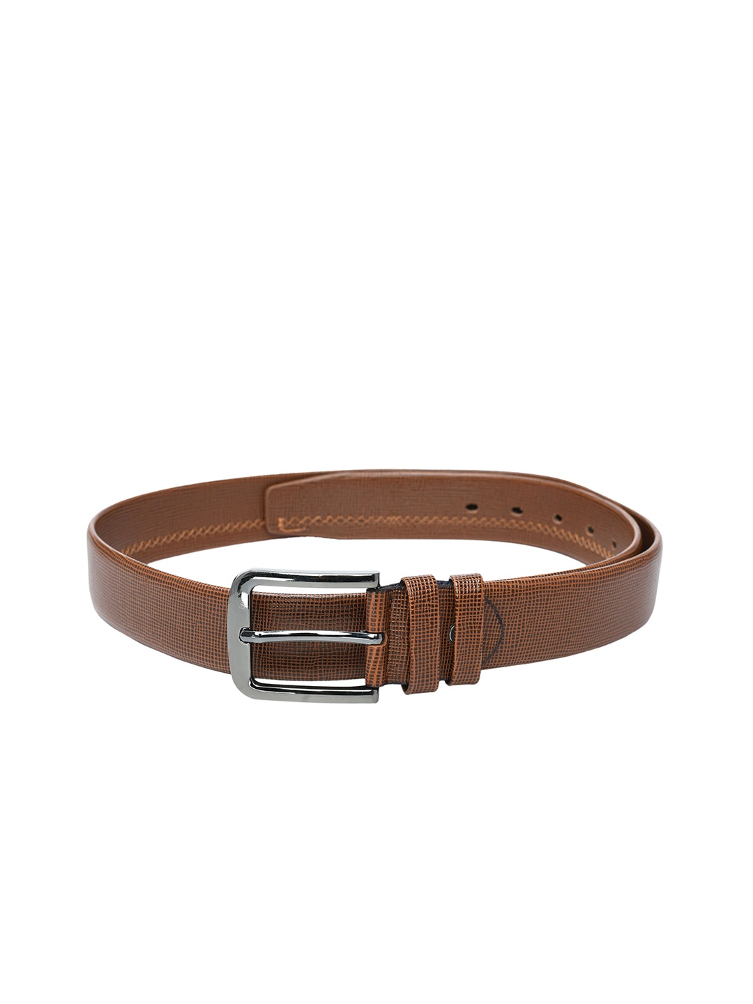 Kastner Men Tan Brown Textured Belt
