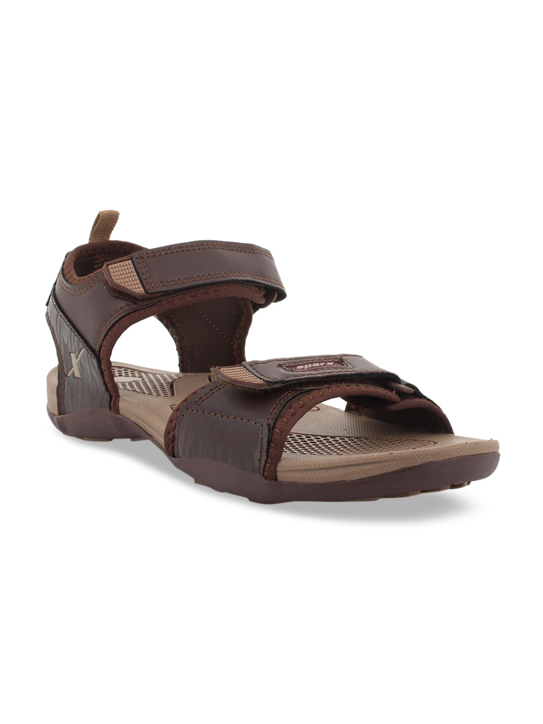 

Sparx Men Camel Brown Solid Sports Sandals