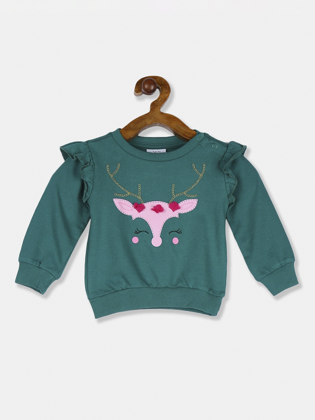 

Donuts Girls Teal Printed Sweatshirt