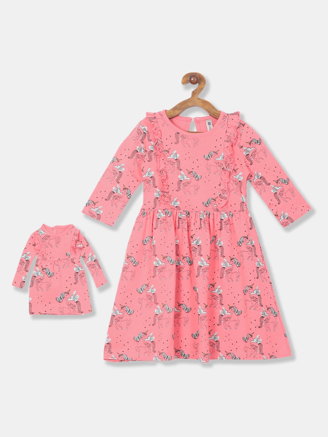 

Cherokee Girls Pink Printed Fit and Flare Dress