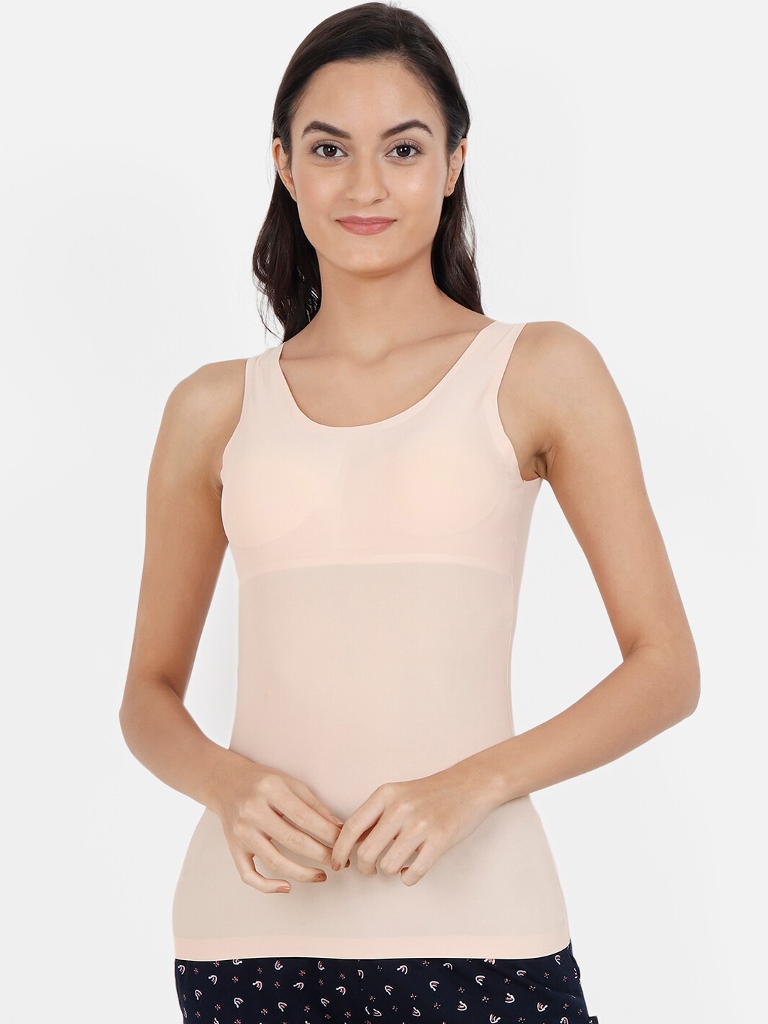 

Lebami Women Beige Solid Padded Camisole