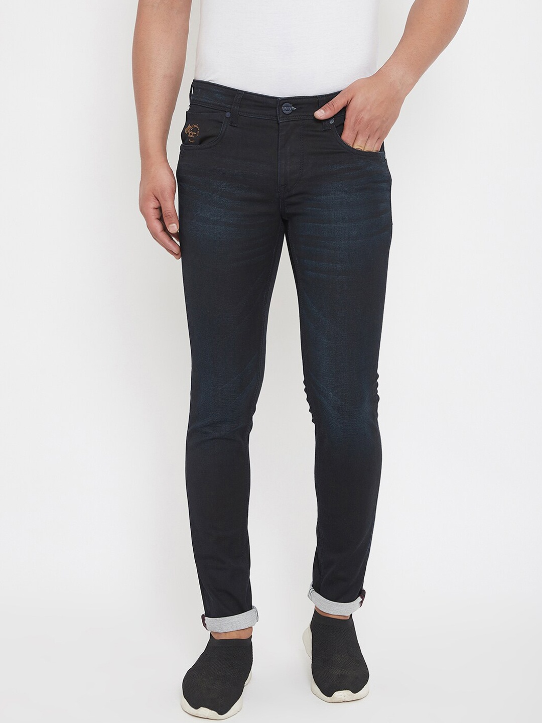 

American Archer Men Blue Skinny Fit Low-Rise Clean Look Jeans