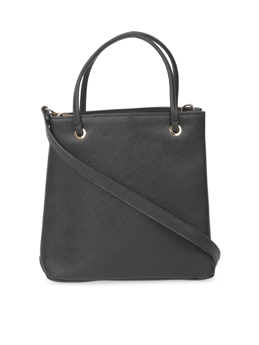 

FOREVER 21 Black Solid Handheld Bag
