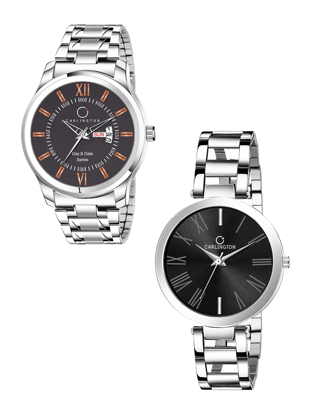 

CARLINGTON Unisex Coffee Brown Analogue Watch