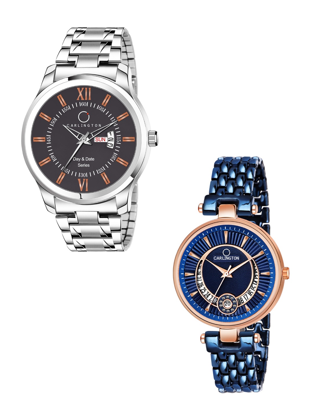 

CARLINGTON Unisex Coffee Brown Analogue Watch