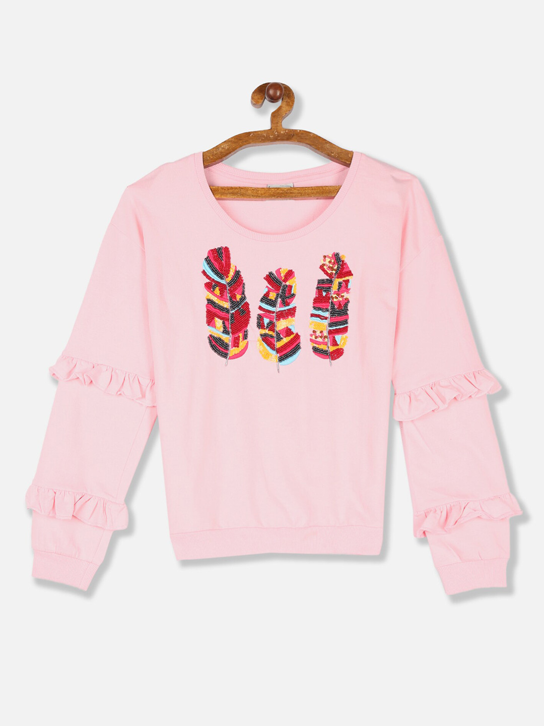 

Cherokee Girls Pink Printed Sweatshirt