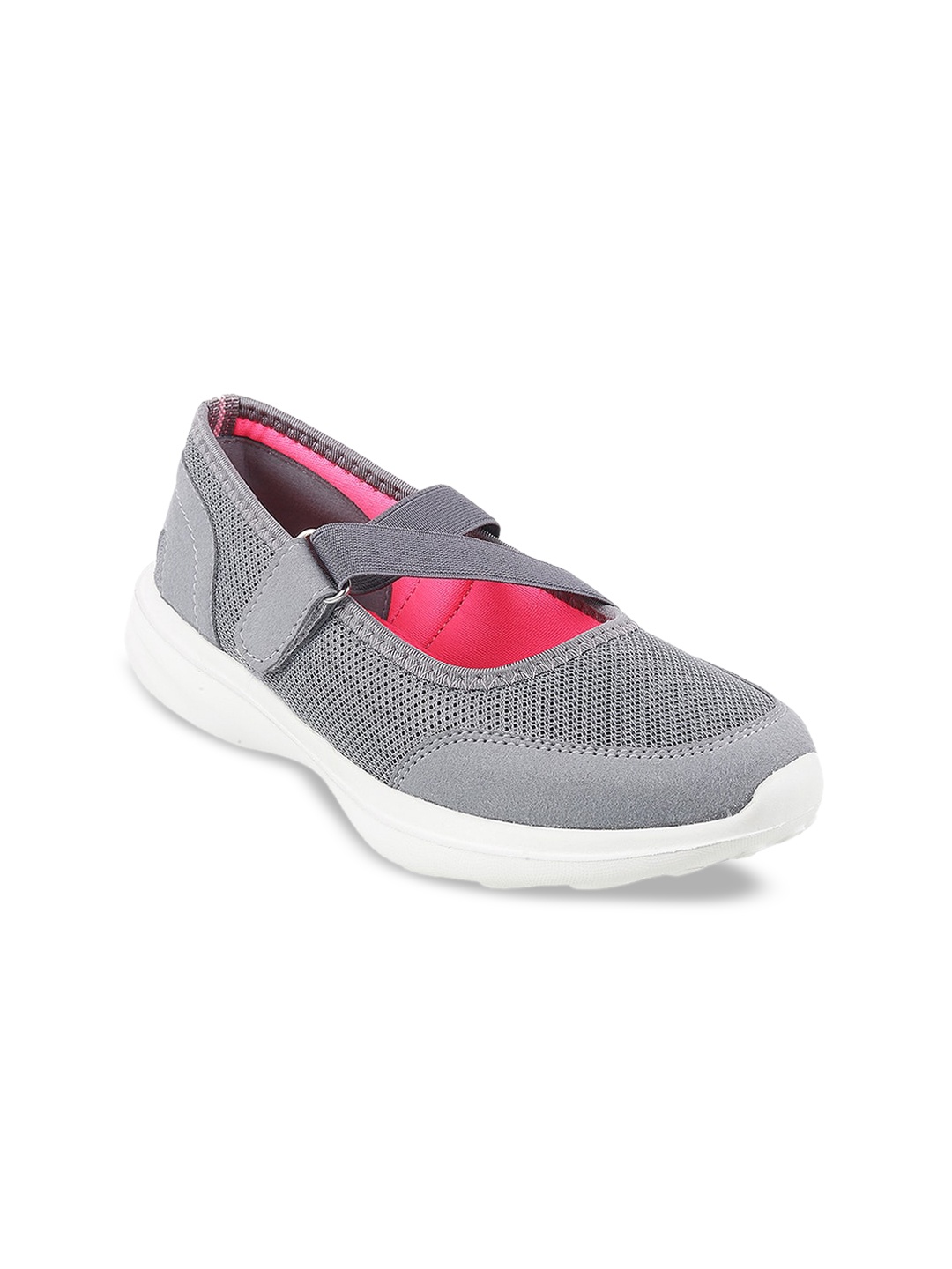 

Mochi Women Grey Perforations Slip-On Sneakers