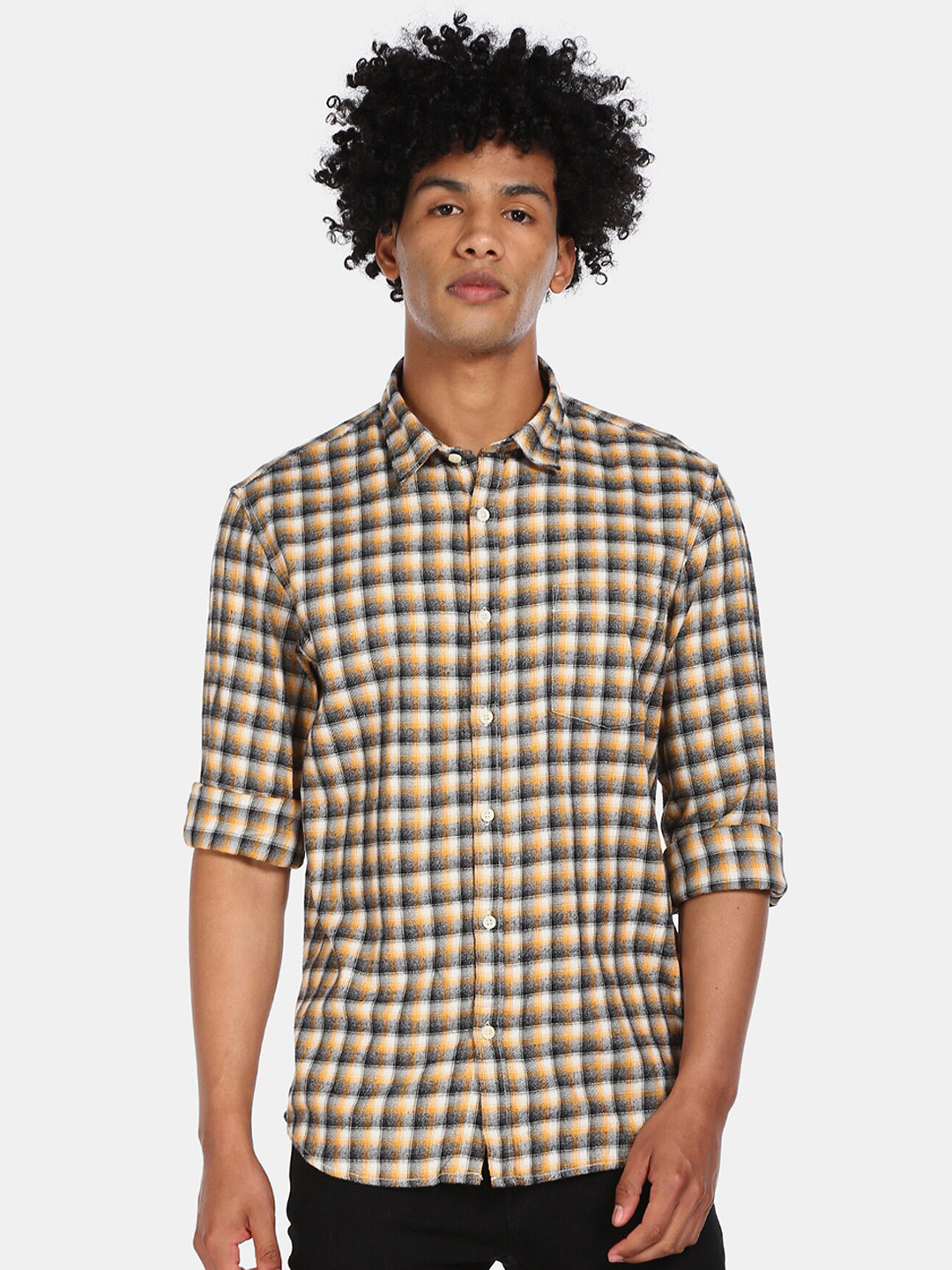 

Ruggers Men Multicoloured Regular Fit Checked Casual Shirt, Multi