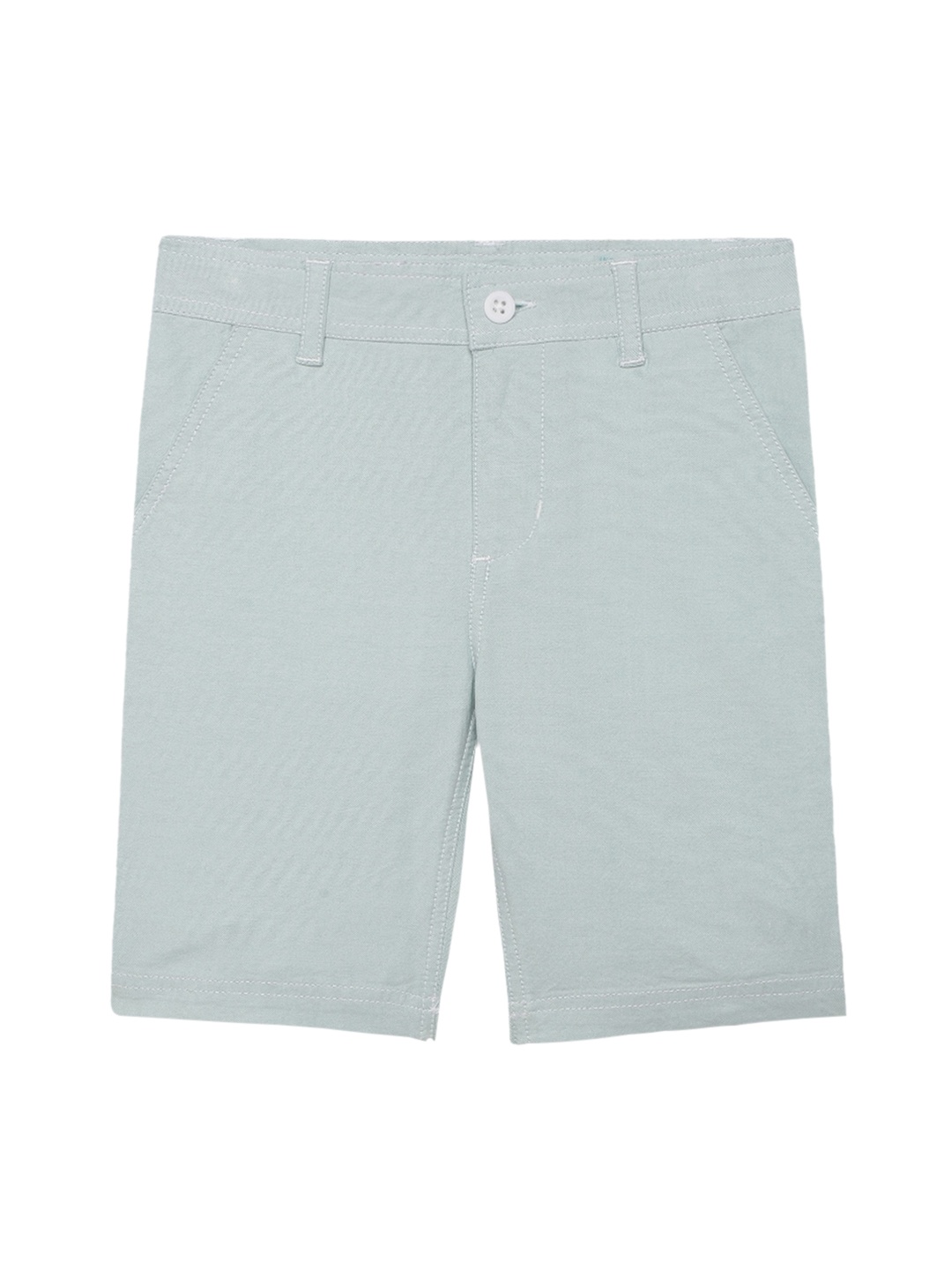 

UNDER FOURTEEN ONLY Boys Green Solid Regular Fit Regular Shorts