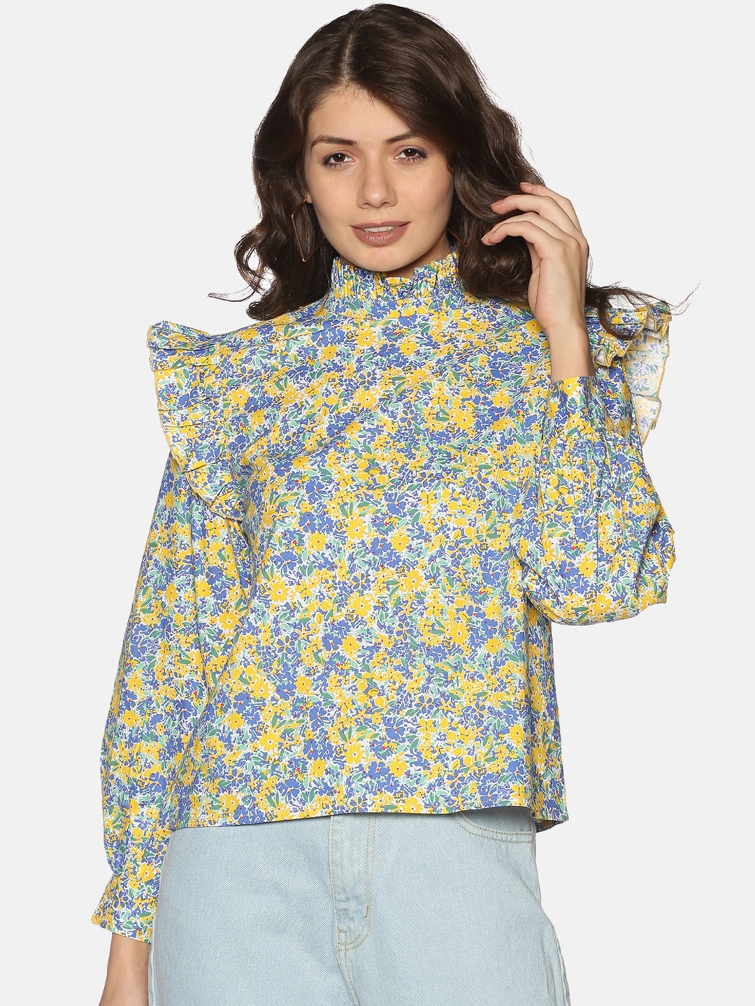 

Isu Multicoloured Floral Printed Regular Top, Multi