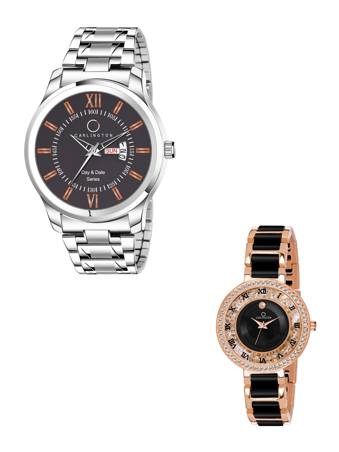 

CARLINGTON Unisex Coffee Brown Analogue Watch