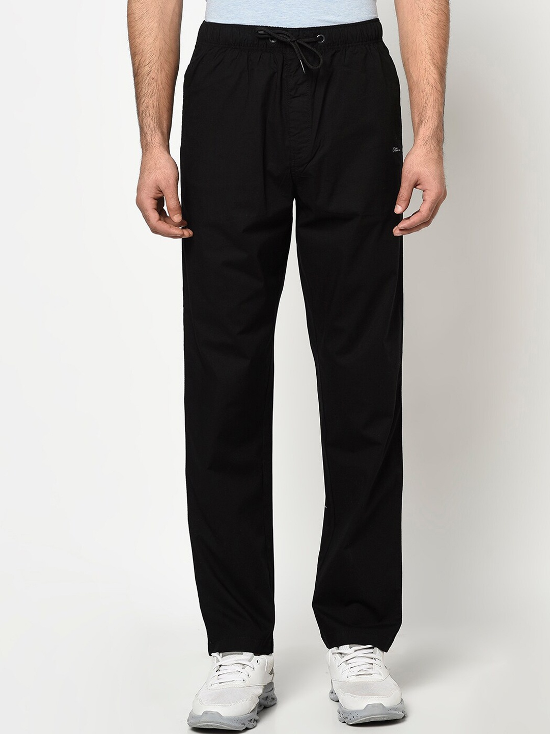 

Octave Men Black Solid Track Pants