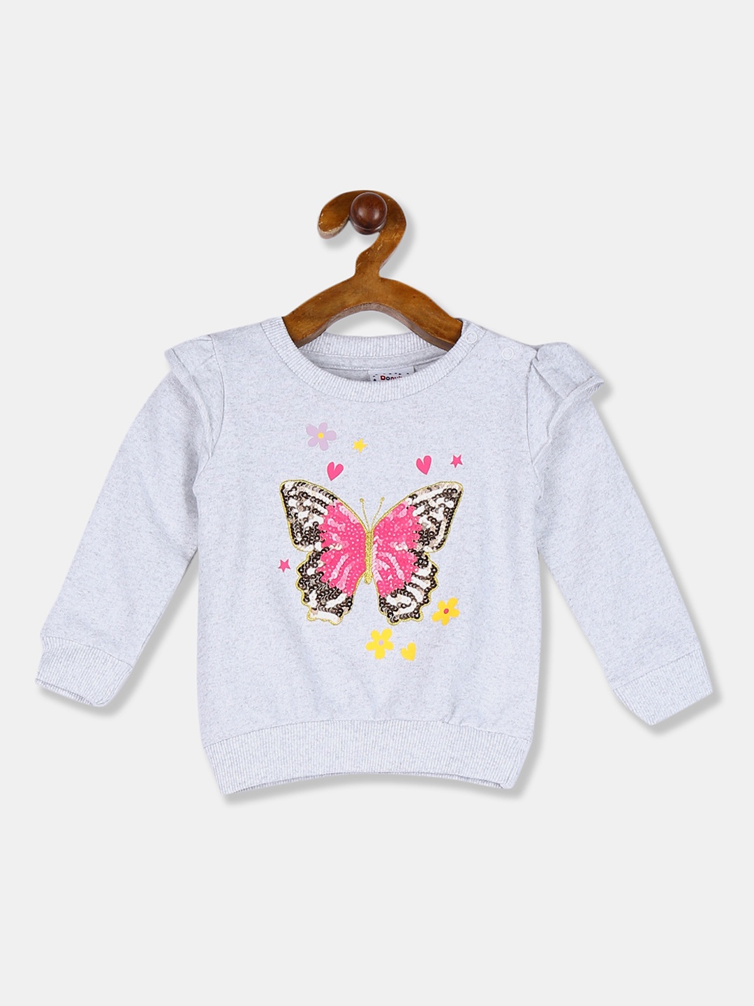 

Donuts Girls Grey Sequined Sweatshirt