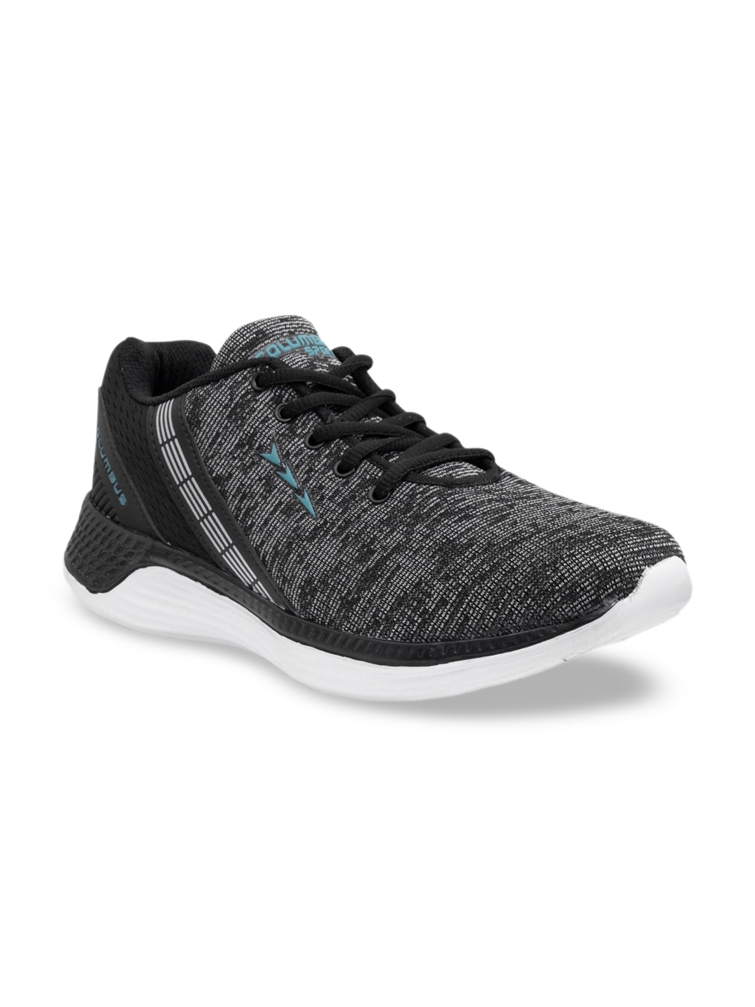 

Columbus Men Black Mesh Running Shoes