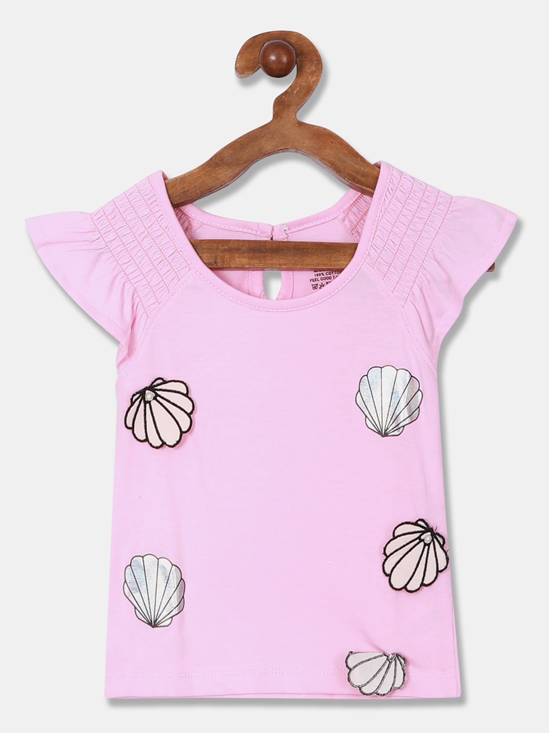 

Donuts Girls Pink Printed Round Neck T-shirt