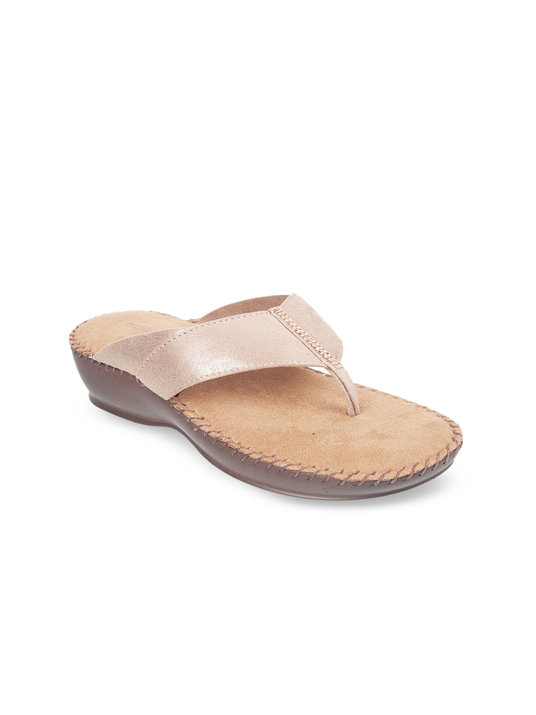 

Mochi Women Peach-Coloured Solid Comfort Heels