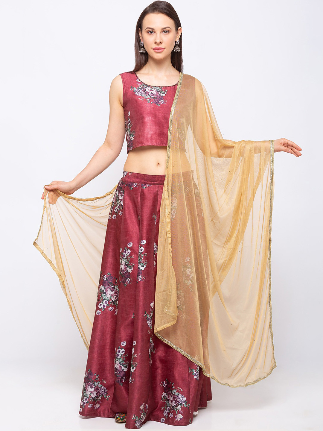 

Ethnicity Beige Solid Dupatta