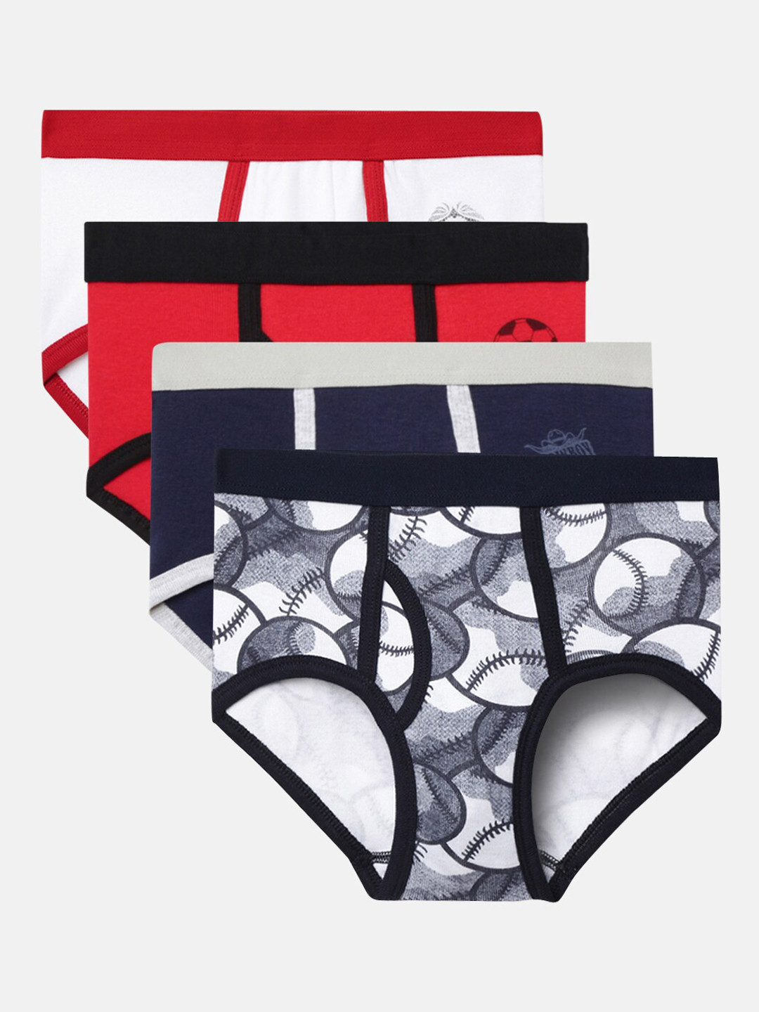 

MTB Boys Pack Of 4 Assorted Basic Briefs P2-PK4