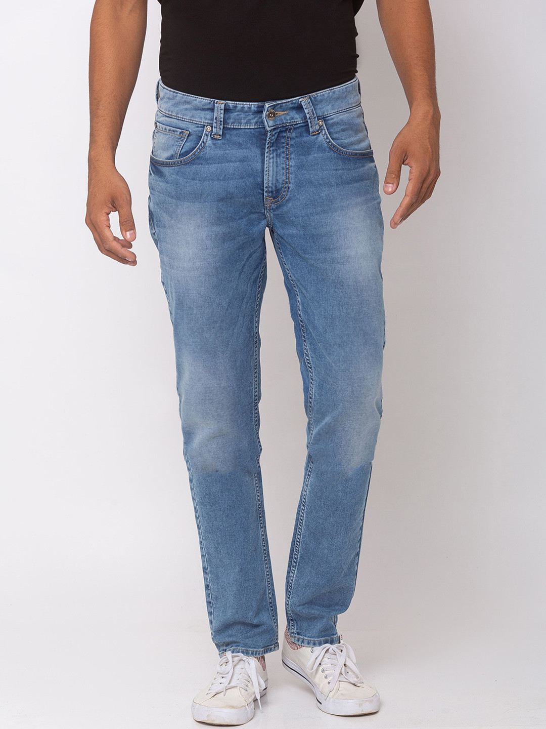 

SPYKAR Men Blue Skinny Fit Low-Rise Clean Look Jeans