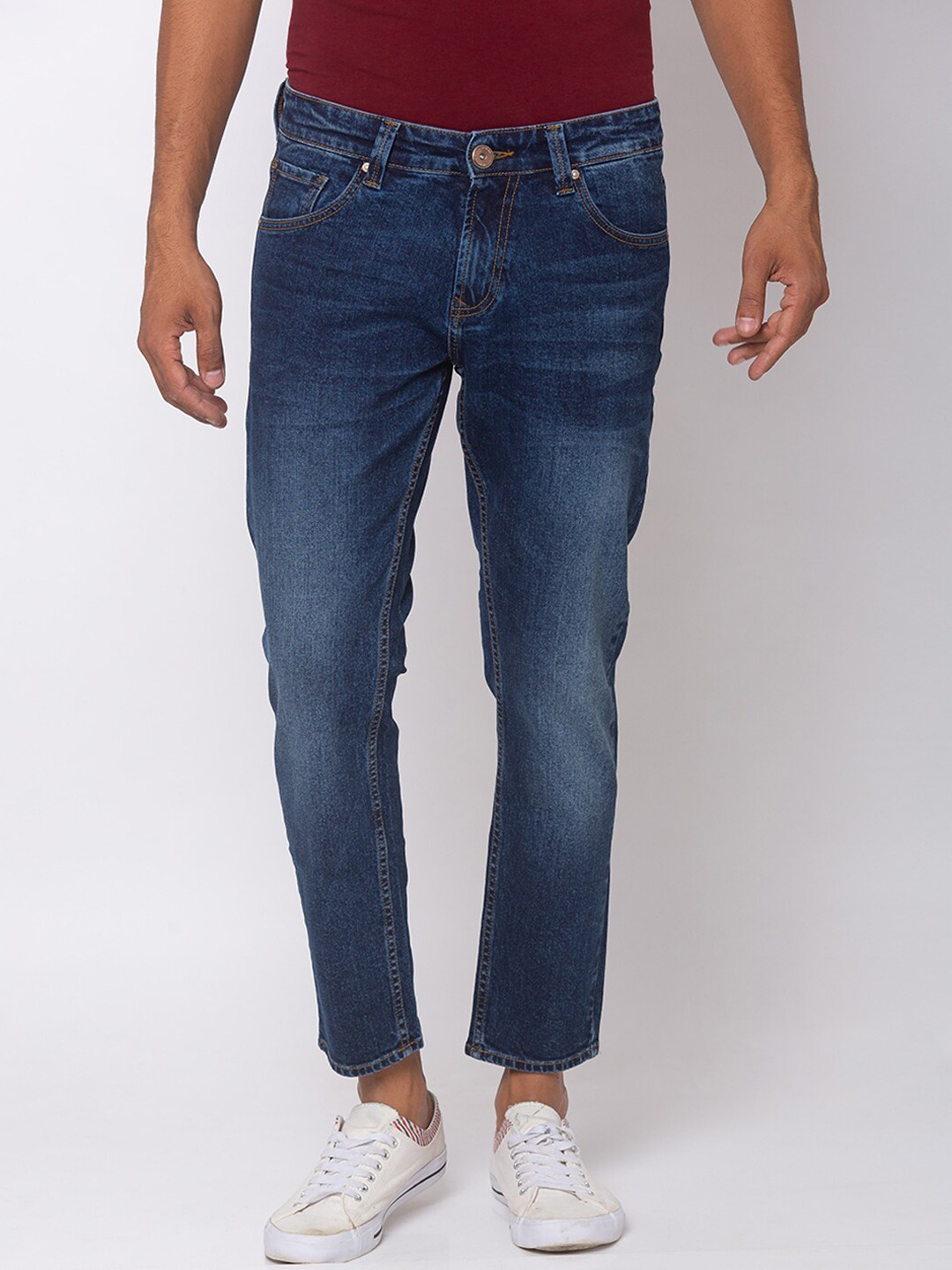 

SPYKAR Men Blue Slim Fit Low-Rise Clean Look Jeans