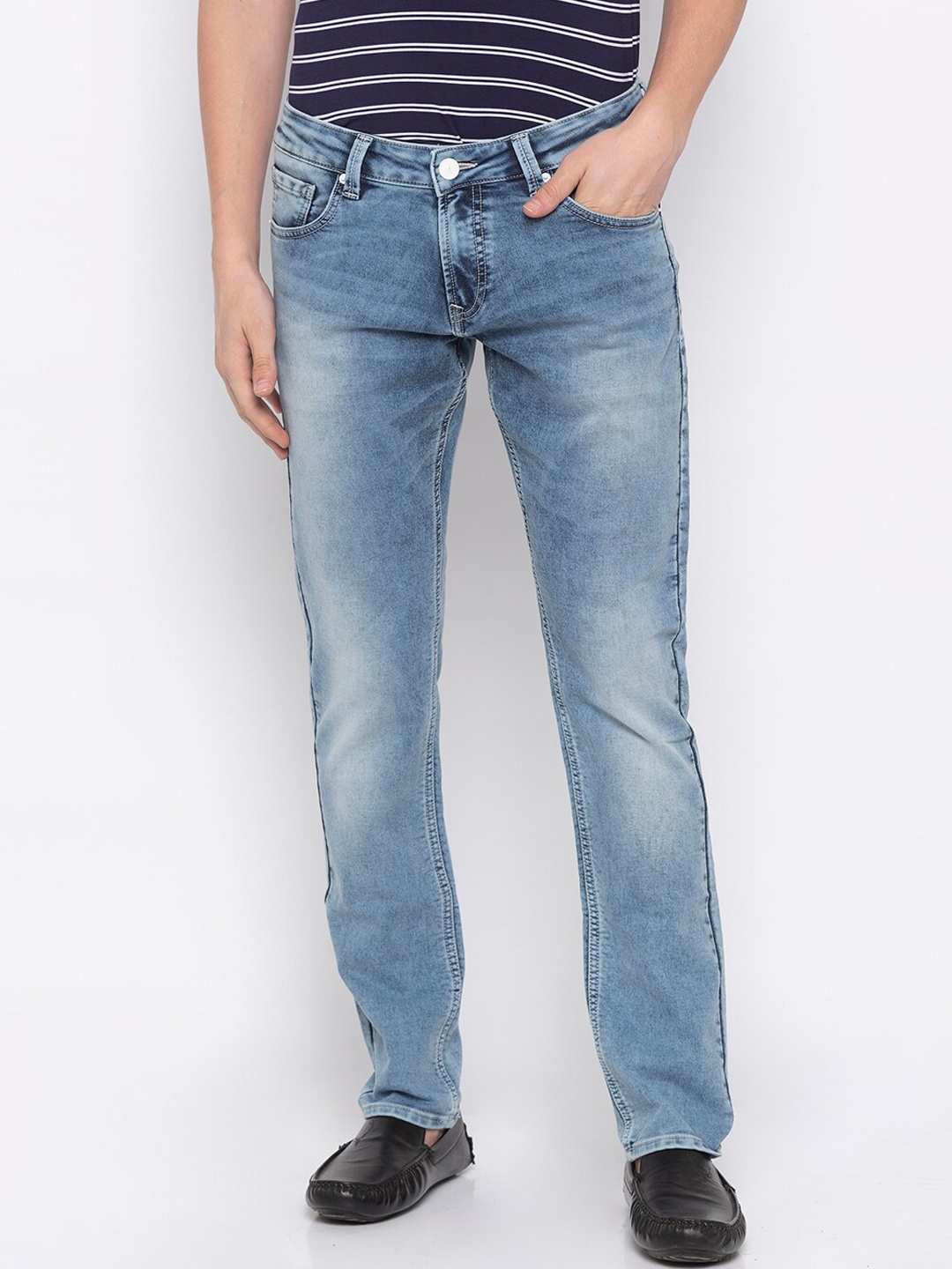 

SPYKAR Men Blue Skinny Fit Low-Rise Clean Look Jeans