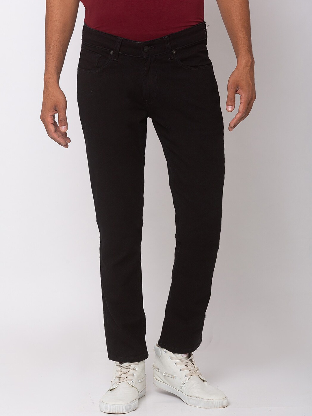 

SPYKAR Men Black Super Skinny Fit Low-Rise Clean Look Jeans