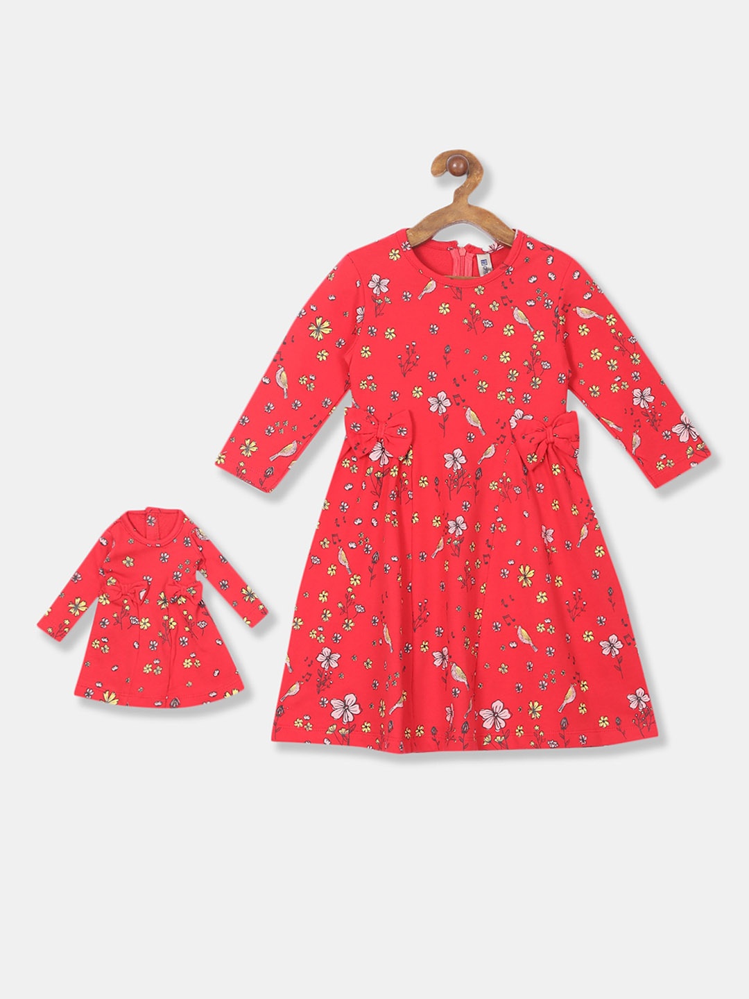 

Cherokee Girls Red Printed Fit and Flare Dress