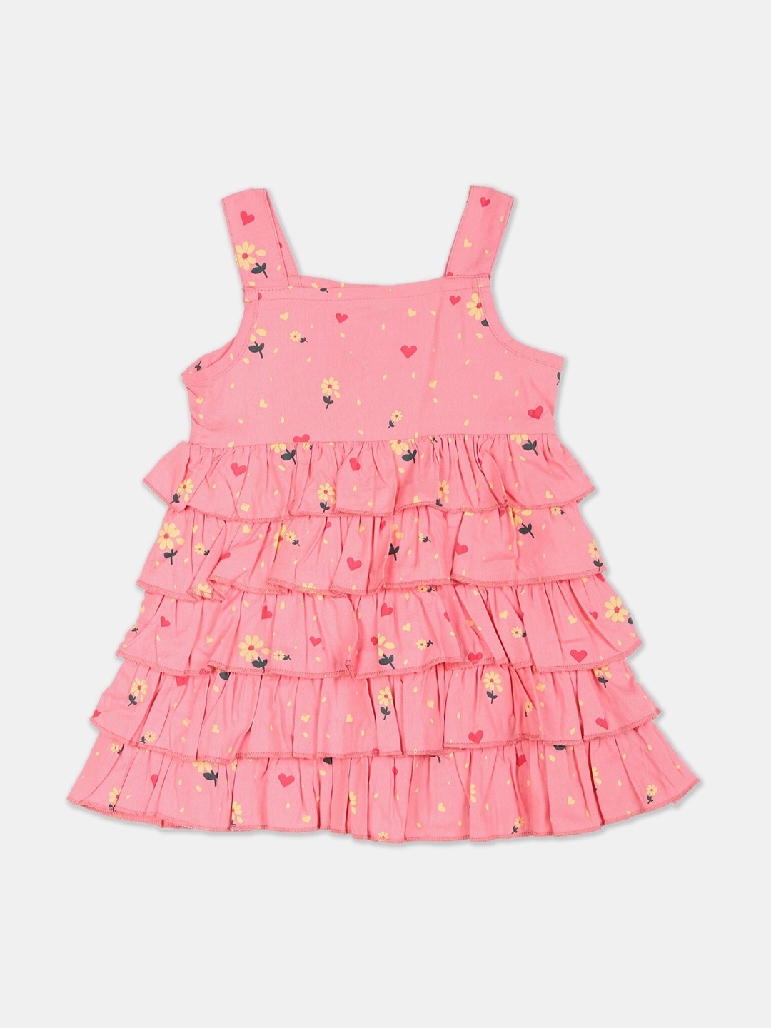

Cherokee Girls Pink Printed A-Line Dress