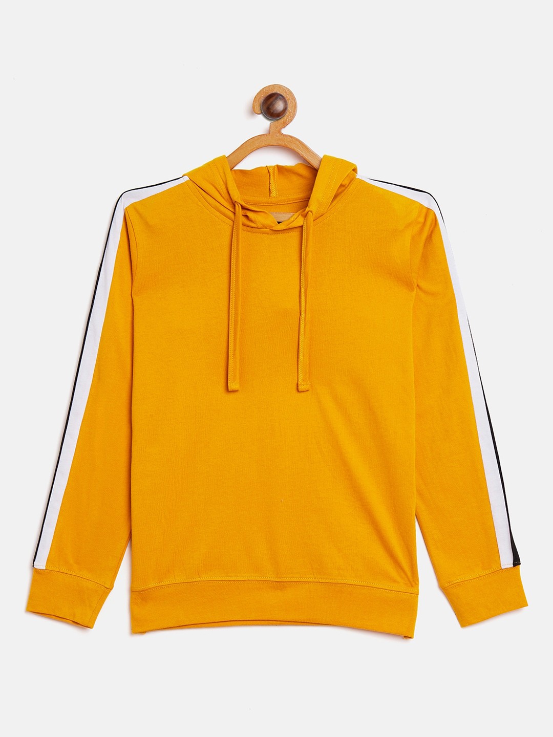 

GRITSTONES Boys Yellow Solid Hood T-shirt