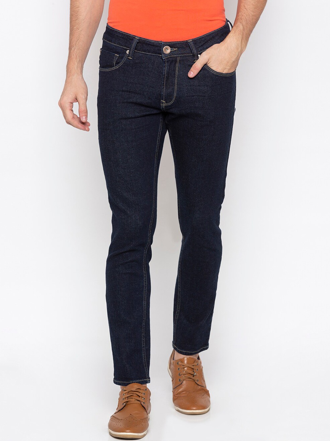 

SPYKAR Men Blue Skinny Fit Low-Rise Clean Look Jeans