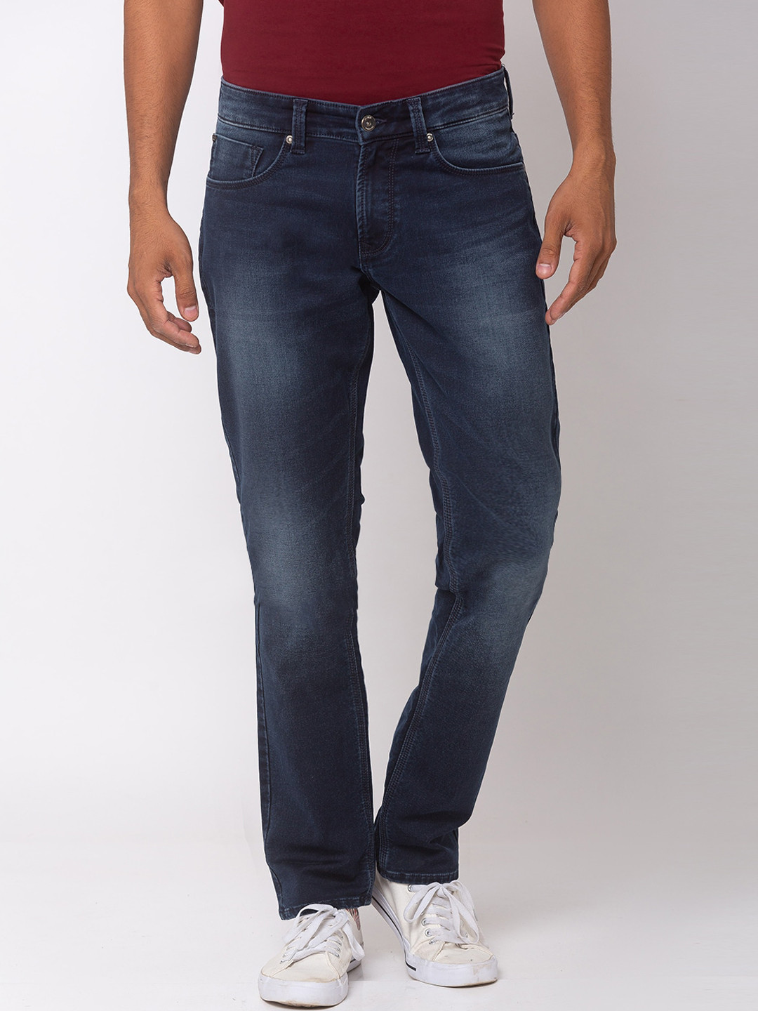 

SPYKAR Men Blue Skinny Fit Low-Rise Clean Look Jeans