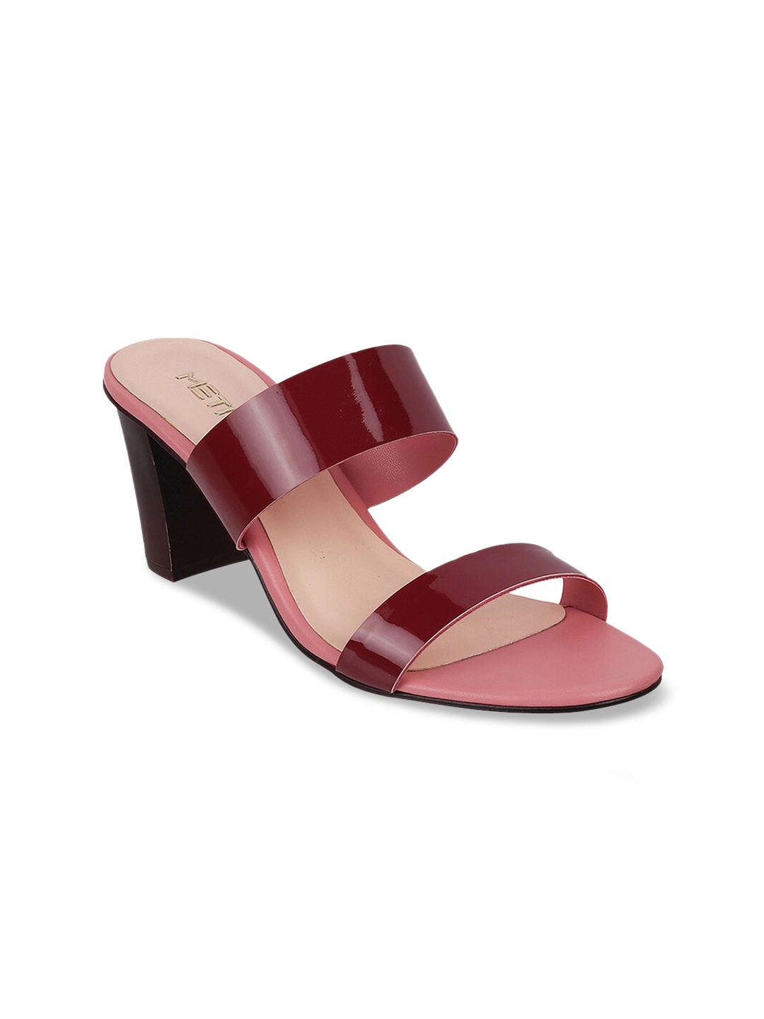 

Metro Women Maroon Solid Sandals