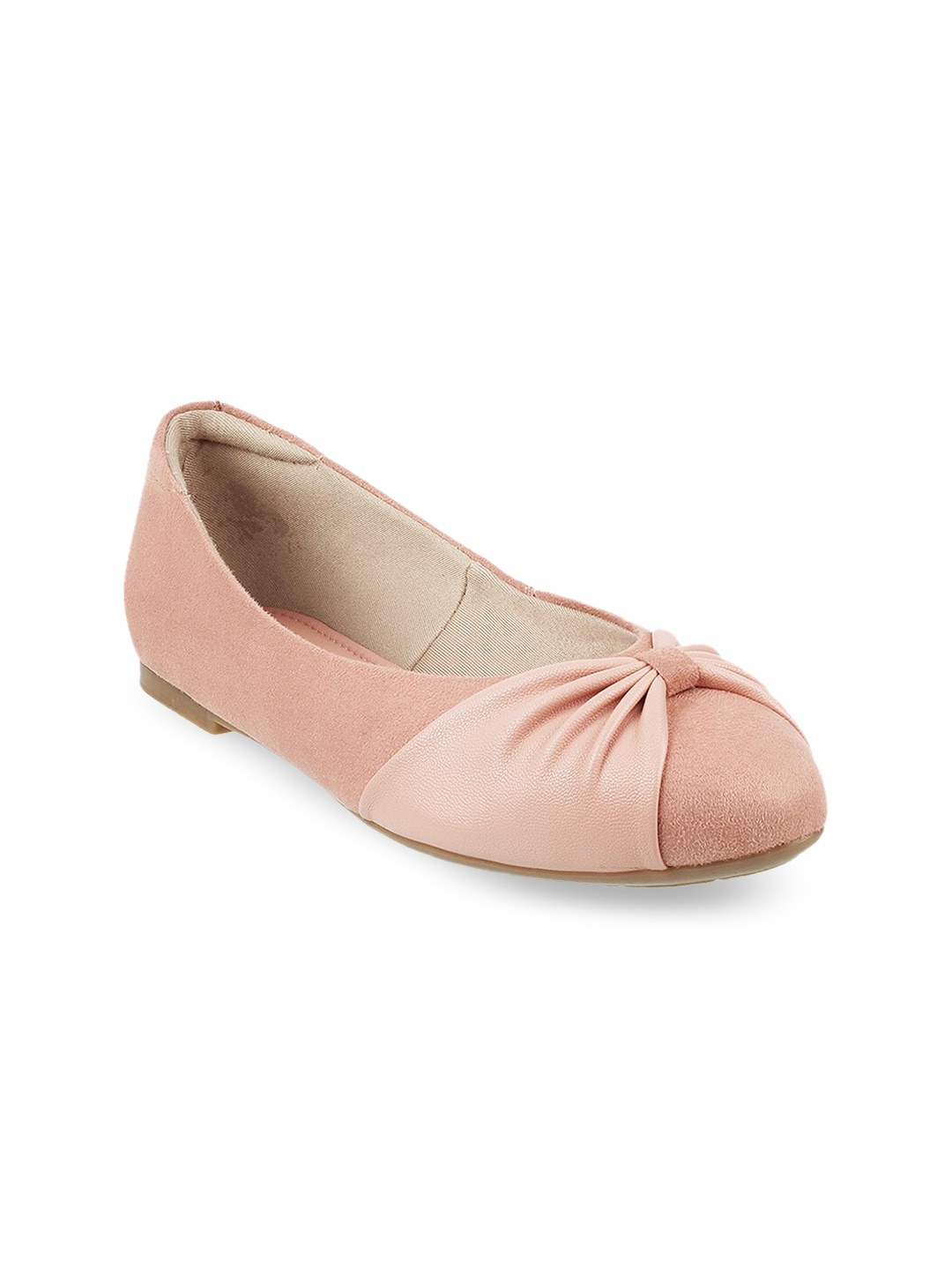 

Mochi Women Peach-Coloured Solid Ballerinas