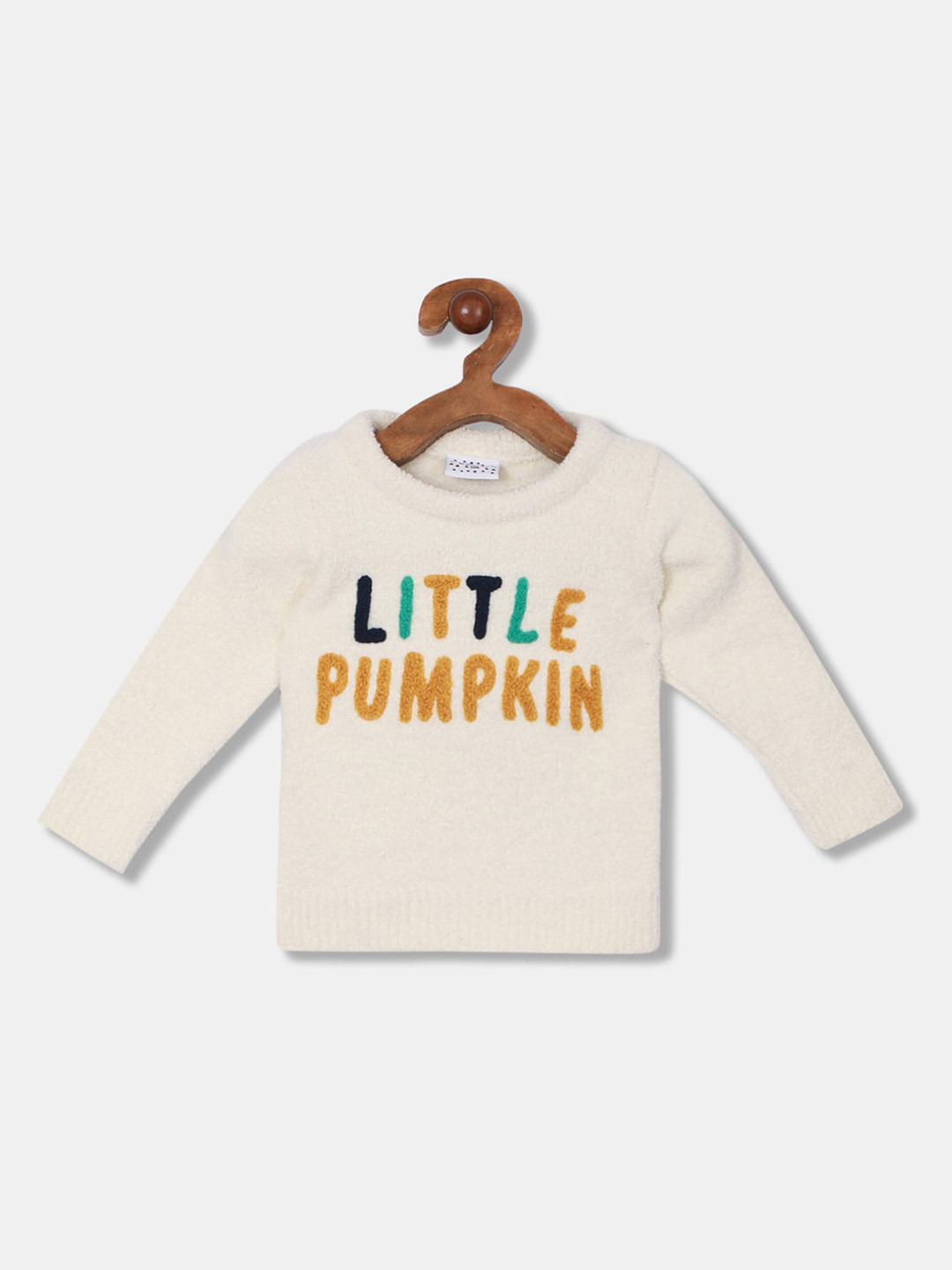 

Donuts Boys Beige Printed Pullover Sweater