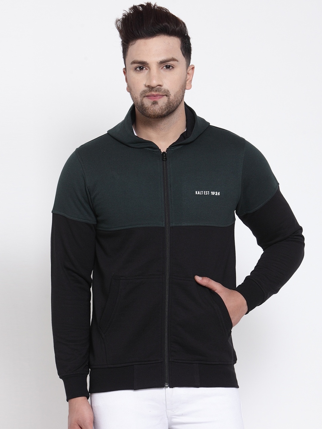 

Kalt Men Black Colourblocked Tailored Jacket