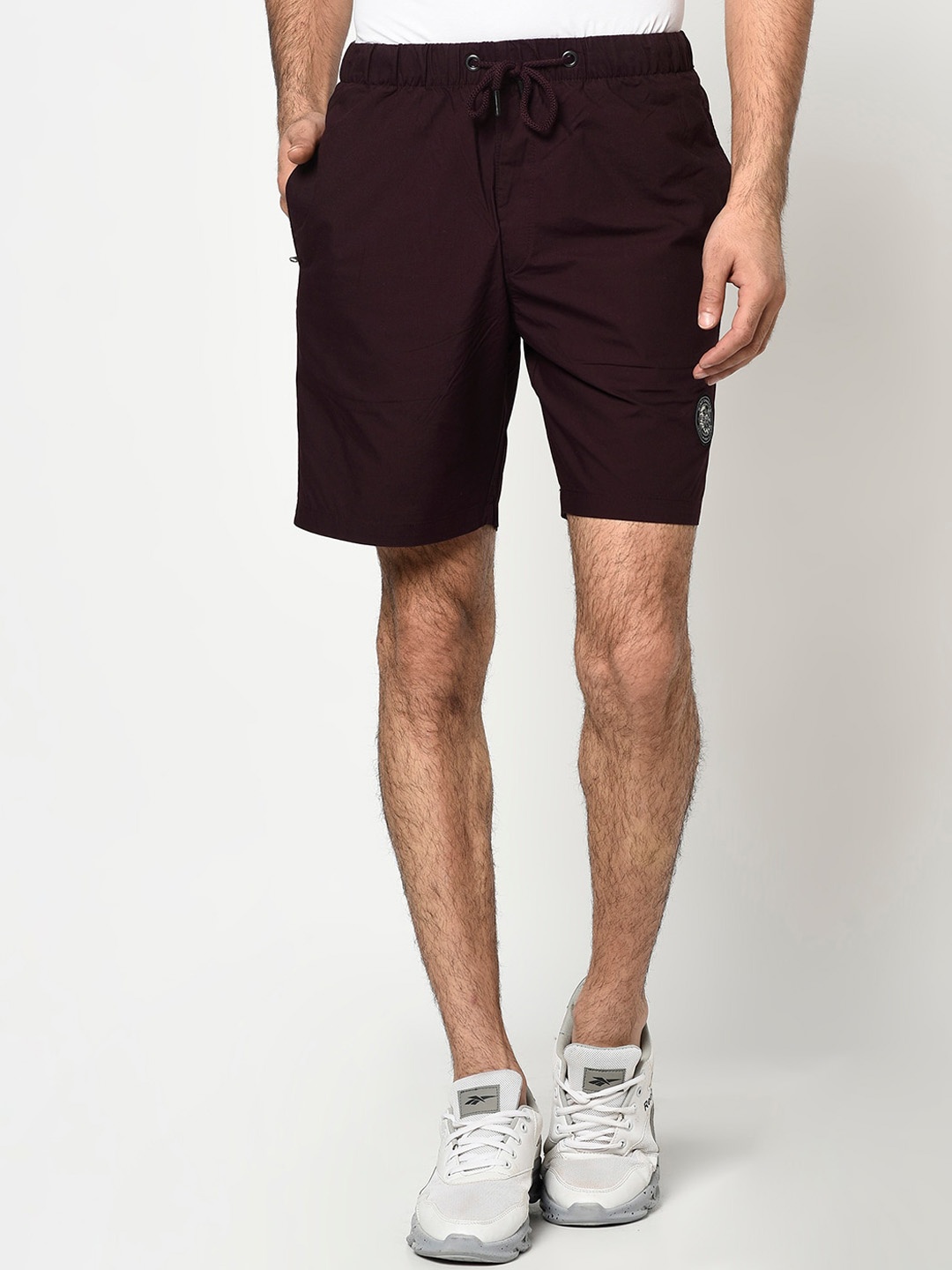 

Octave Men Maroon Solid Regular Fit Regular Shorts