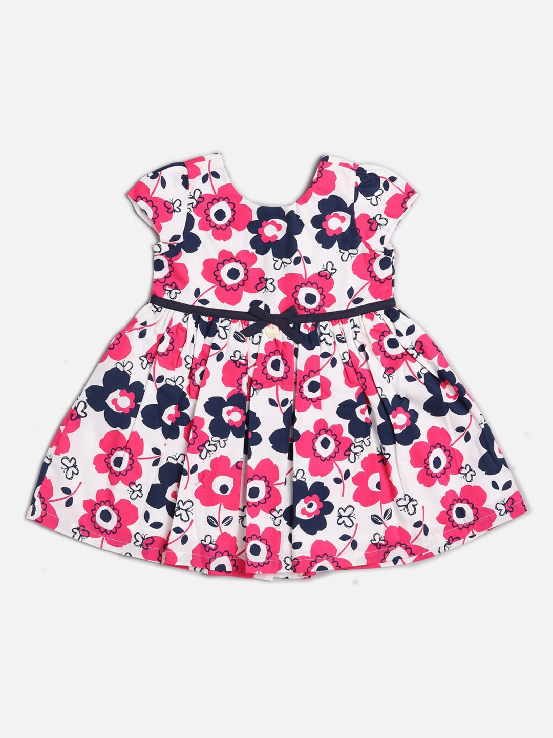

TOFFY HOUSE Girls Pink Printed Fit and Flare Dress