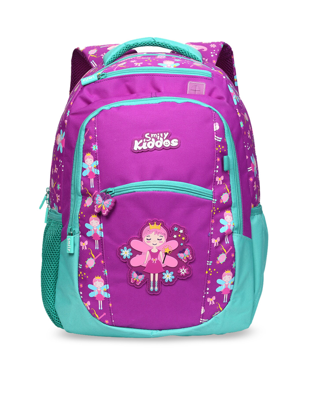 

Smily Kiddos Unisex Kids Purple & White Graphic Backpacks