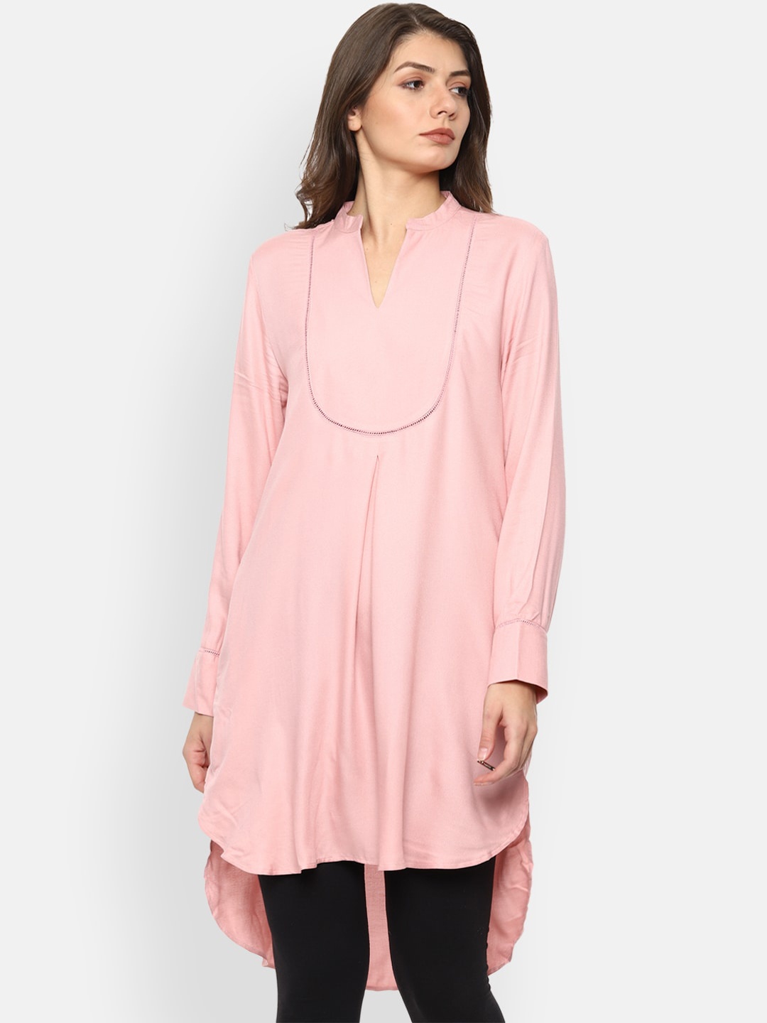 

Van Heusen Woman Women Pink Solid Tunic