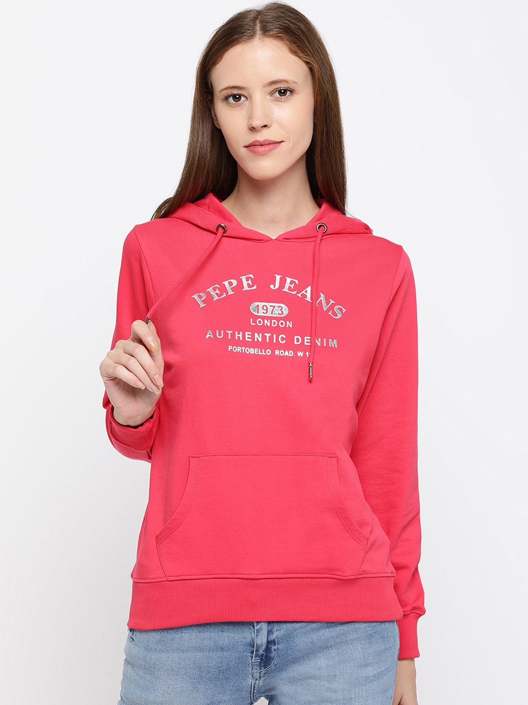 

Pepe Jeans Women Pink Printed Sweatshirt